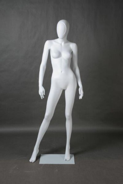 Manichino donna bianco in piedi